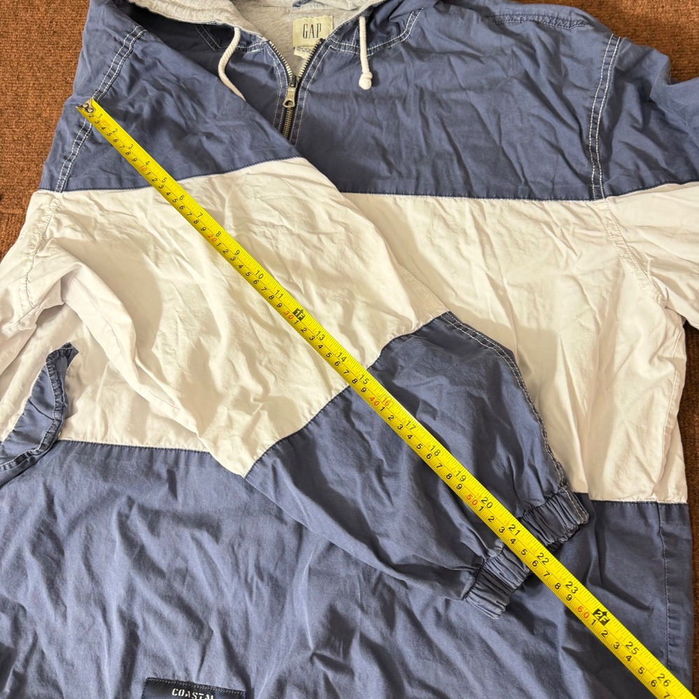 Vintage GAP Coastal Navigational 96 Anorak Jacket XL Blue RARE Colorblock Cotton - Picture 7 of 11